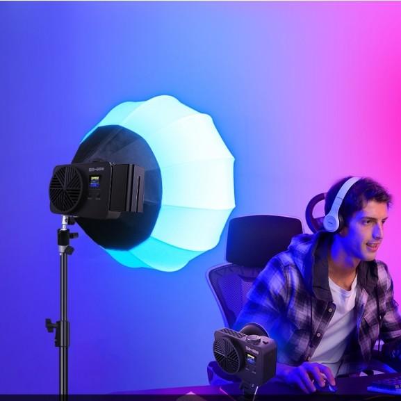 Phone App Control Rgb Color Cob Led Fill Light Rosco Mode 60watt Power Bank Charge For Photography