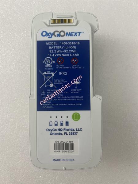 OxyGo NEXT 14.4V 6.4Ah Medical Battery Model 1400-3010-16