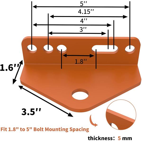 Углеродистая сталь тяжёлая универсальная нулевая поворачивающаяся газонокосилка трейлер прицеп адаптер бракетный приемник