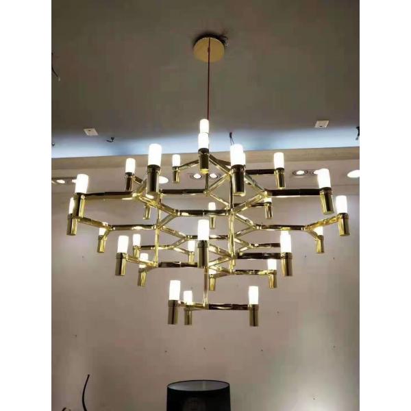 Large  LED Chandelier Luxury Living Room Hanging Light
