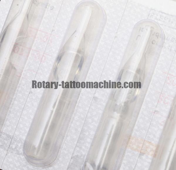 Clear Disposable Tattoo Gun Tips Pre Sterilized  Open Tips Safe Material