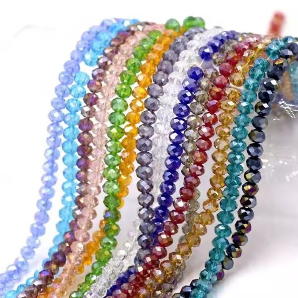 3mm Rondelle Crystal Beads Loose Glass Beads Crystal Beads for Jewelry Making