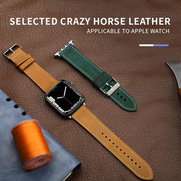 Apple Watch Leather Look Band Bracelet for 38mm 40mm 42mm 44mm Series 7 6 SE 5 4 3 2 1