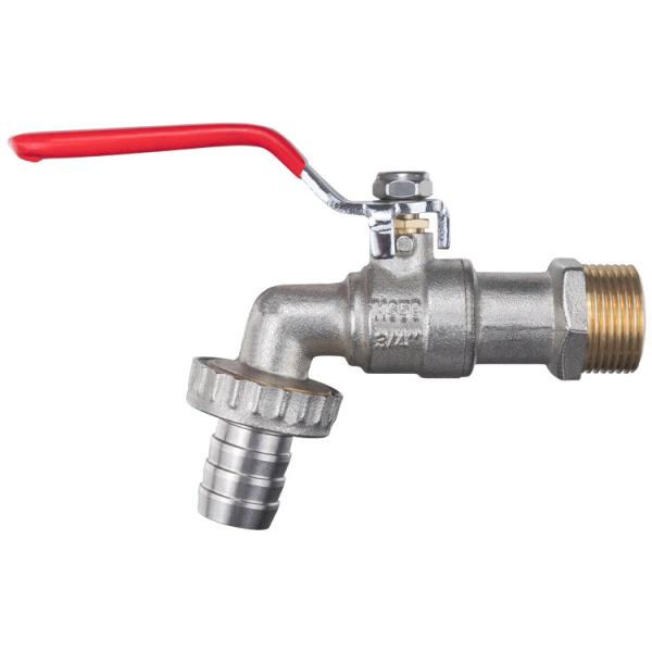 ISO Certified Brass Garden Water Tap Bibcock Tap Family Use With Heavy Nozzle Brass Ball