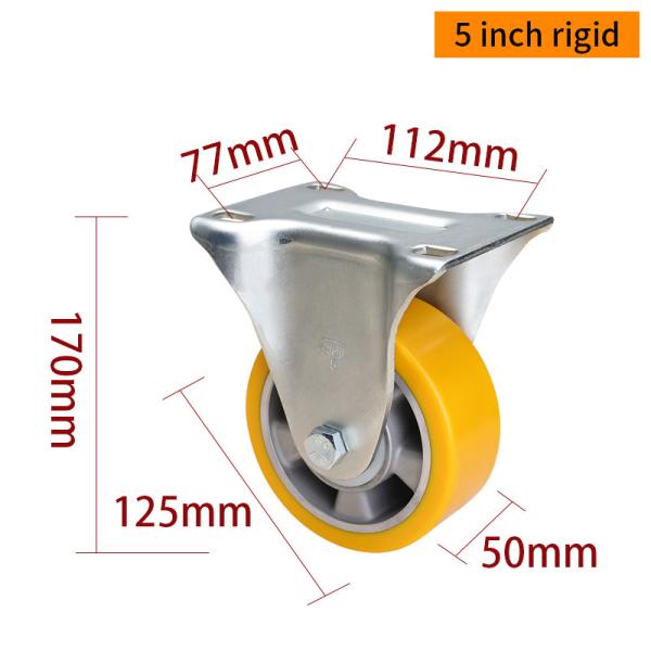 5 Inch Swivel Caster Wheels Heavy Duty Castors 125mm  775-86A