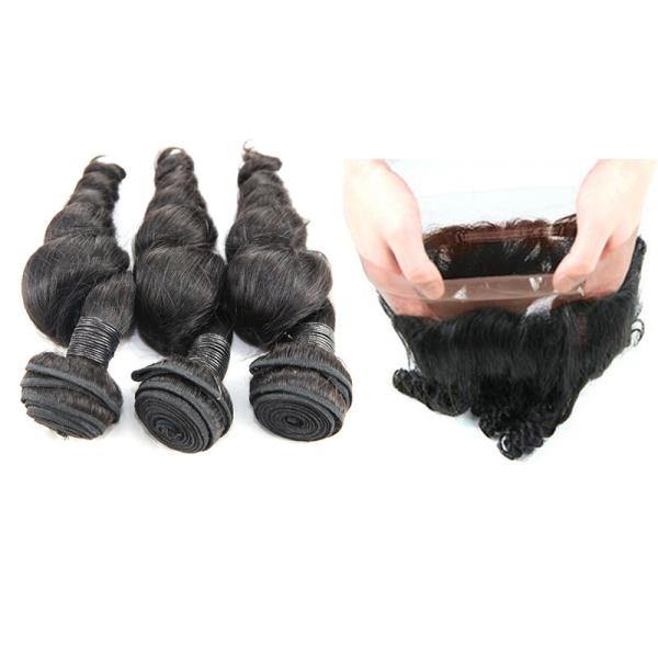 Thick Clean Weft 360 Lace Frontal Brazilian Body Wave No Synthetic Hair
