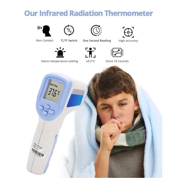 CE FDA Non Contact Medical Thermometer Infrared Temperature Gun ABS Plastic