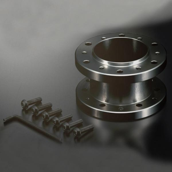 50mm Black Aluminum Steering Wheel Adapter / Universal Steering Wheel Hub Adapter