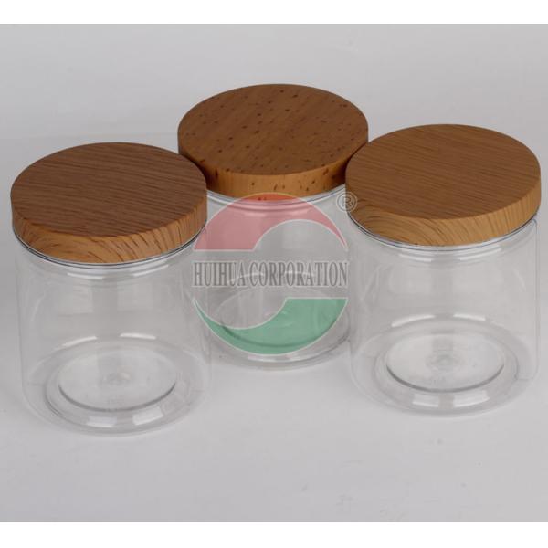 PET Honey Jars Cylindrical Food Bottles With Lids Guangzhou Suppliers With Caps, Plastic Screen Printing Customized Square