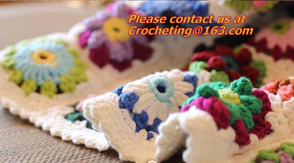 Handmade Crochet Blankets Towel Blanket Crochet Blanket American Style Plaid Table Cloth