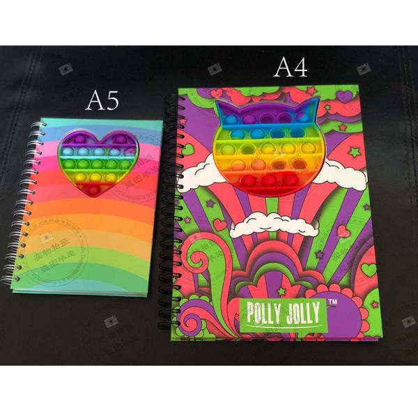 Школьные офисные аксессуары твердое покрытие спиральный блокнот с прочным силиконовым покрытием