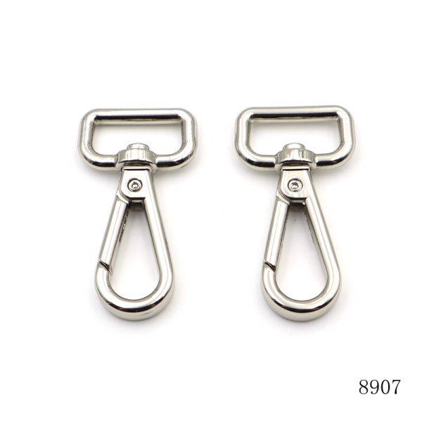 Custom Logo Engraved Swivel Snap Hook Nickel Swivel Hook For Handbag Hardware Accessories