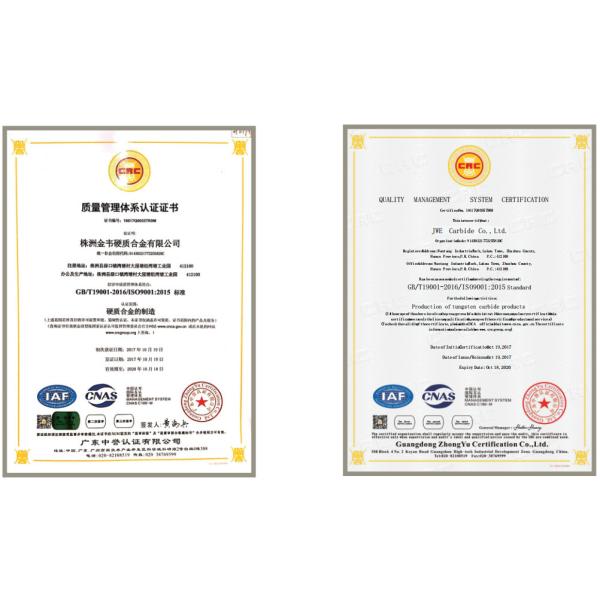 Режущие инструменты 100% карбида прокладки карбида вольфрама девственницы ISO14001