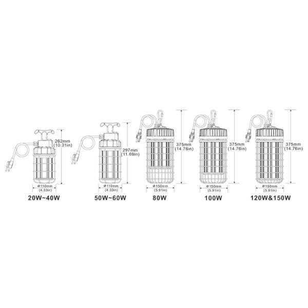 10600 лампа 130LM/W работы СИД люменов 100W 80W SMD2835