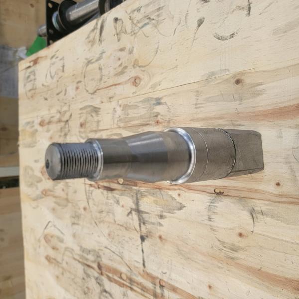 55mm Square Trailer Axle Spindle 2500-3500lbs Caravan Stub Axle