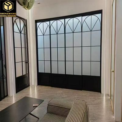 3 Shutter Rust Proof Aluminum Sliding Windows Sound Absorbing Aluminium Sliding Sash