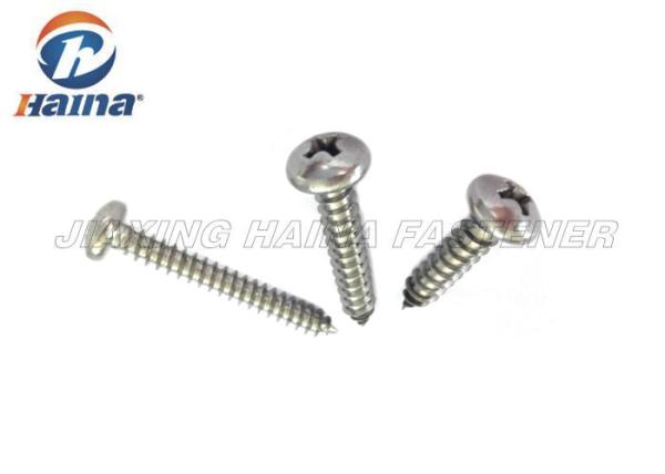 ASME B18.6.3 Pan Head Self Tapping Screws Cold Forged For Building