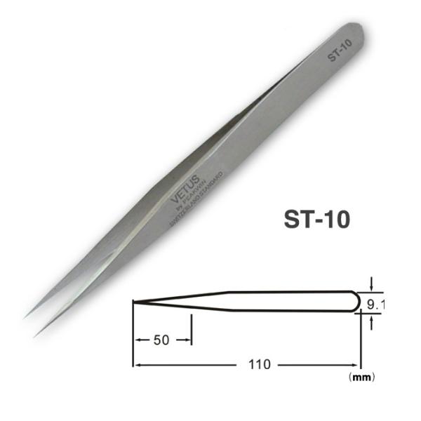 Del metal del color pinzas de acero inoxidables de la precisión segura de las herramientas VETUS del ESD no