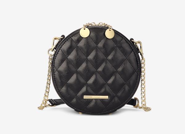 Small round new Korean version of joker women's bag fashion chain style one-shoulder cross-body bags