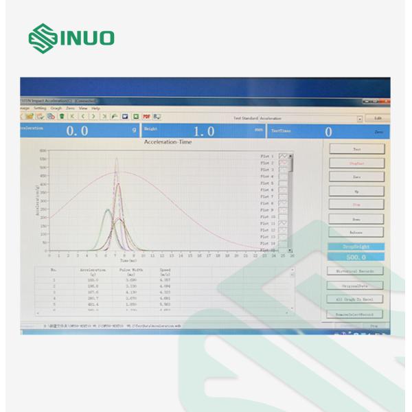 IEC-68-2-27 Battery Acceleration Mechanical Shock Tester Test System