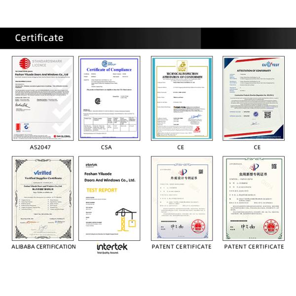 Удар урагана тепловой разрыв двойного остекленного алюминия французский алюминий коммерческий скользящее окно цена