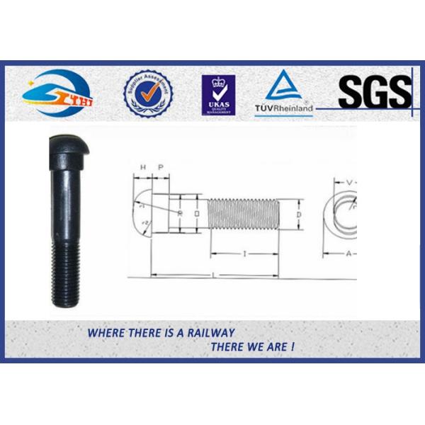 Parafuso de trilha de alta elasticidade 40Cr do ISO para o aço carbono da placa da junção do trilho