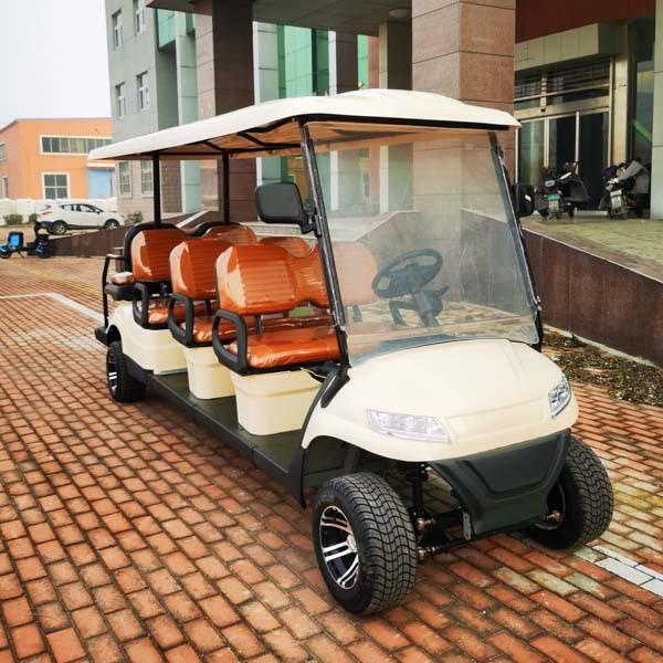 Carrinho de golfe para 8 passageiros 48v Club Car todo terreno 27-35km/h velocidade