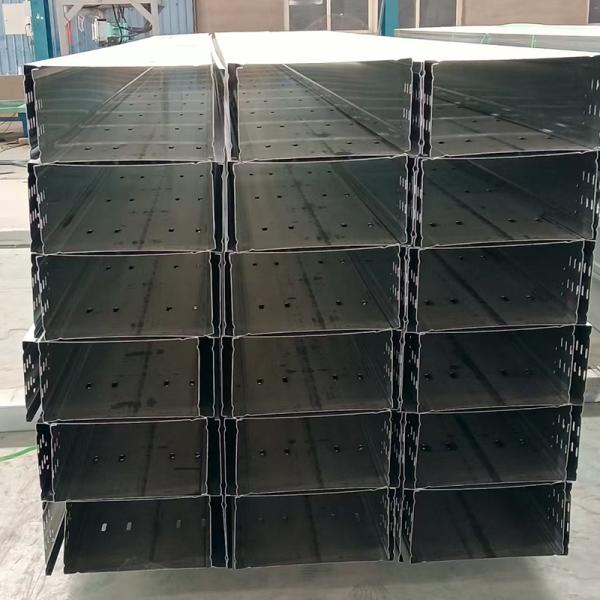 High Quality Large Span Bridge Cable Trough Galvanized Carbon Steel Ladder Tray Fireproof Zinc Hot Dip Galvanized High Span Tray