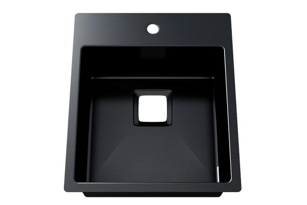 Luxury 304 Sus Above Counter Bathroom Sink For Hotel Sanitary Ware / Brushed Stainless Steel Kitchen Sink