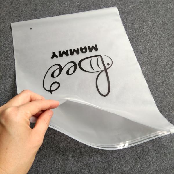 printing waterproof frosted pvc plastic bra bag,vinyl EVA PVC travel apparel package storage bag zip slider with string