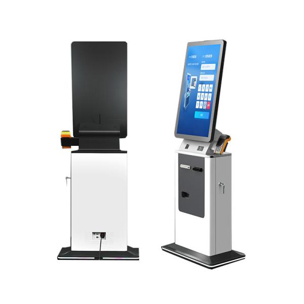 Floor Standing Touch Screen Hotel Automatic Payment Terminal Kiosk Self Service Cash Check in Terminal Kiosk