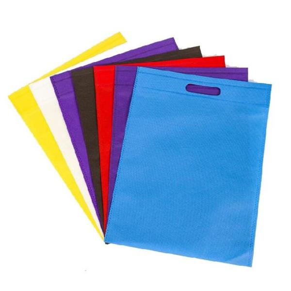 O corte não tecido amigável não tecido colorido segurado de Eco D dos sacos reusáveis leva o saco