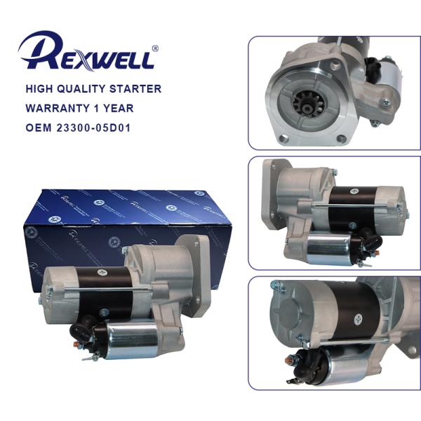 23300-05D00 23300- 05D01 Engine New Starter Assy For Nissan UD Medium / Heavy Truck 1300 1400 NU41 YU41 TD41 TD42T