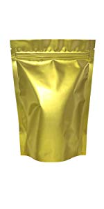Foil bags, Semi-Clear Window Hang-Hole Stand-Up K Pouch, Aluminum Packaging Bags Laser K Stand Up Resealable Pouches Wit