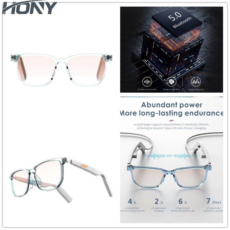 Unisex солнечные очки IP67 160h беспроводные со шлемофоном блютуз хэндс-фри вызывая