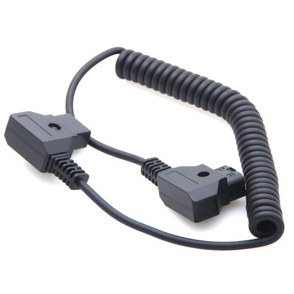 D Tap Coil Power Cable 1 Meter Length 2 Pin Male To Male For Camera