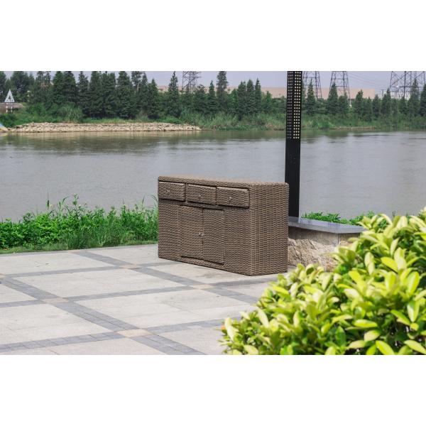 Classic Design Furniture 100% Handwoven Outdoor Tall Table and Chair Set with Waterproof/Sunproof/Durable Function