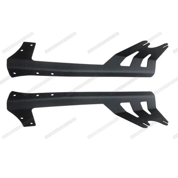 Black Automotive Lighting Accessories Steel Jeep Windshield Mounting Brackets 52'' 300W