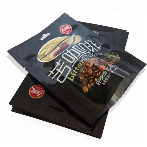 Three Side Seal Food Zipper Bag/Packaging Plastic Bags for Coffee Bean/Customize Printing Plastic Packaging Bags