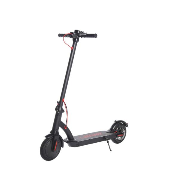 Black 2 Wheel Collapsible Electric Scooter 8.5 Inch CE Certificate