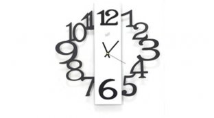 46 * 46 * 3cm Wrought Iron Wall Clocks with Acrylic Cover CK004 