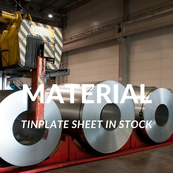 Alrededor de Tin Can Components, parte inferior del cubo de la hojalata con el compuesto de Unling/de la alineación