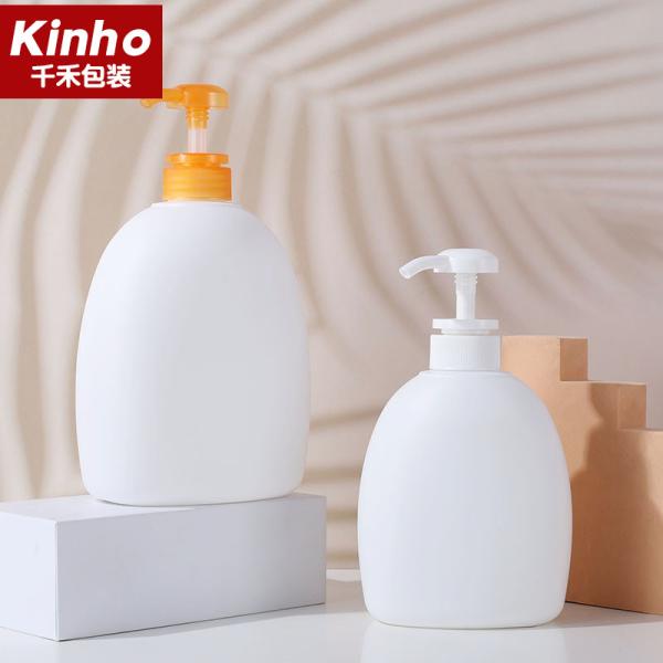 1000ml Cosmetic Lotion Bottle 500ml Boston Round HDPE Body Wash Soap