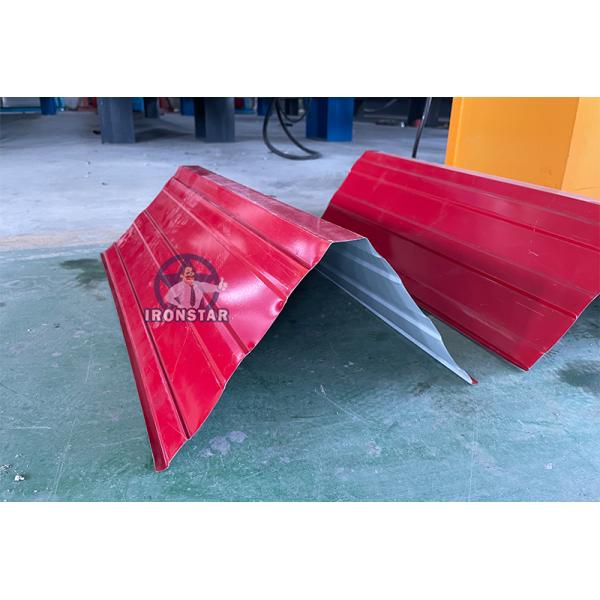 Touch Screen PLC Automatic Valley Tray & Ridge Cap Roll Forming Machine Metal Roof Capping Profile Making Equipment