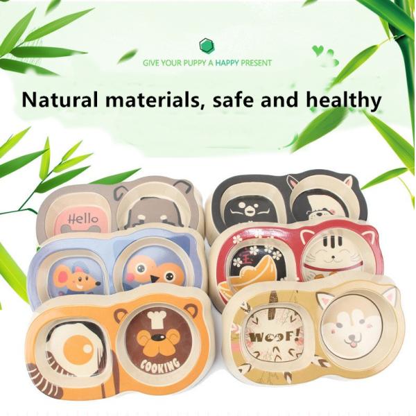 Шар собачьей еды мультфильма таза воды шара кота Не-выскальзывания шара собаки шара бамбукового любимца волокна двойной