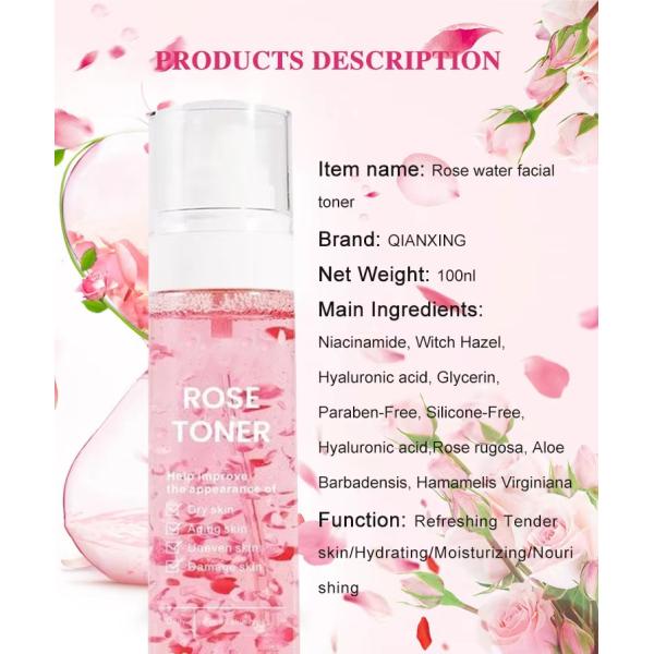 Fabricante de cosméticos OEM de niebla facial con agua de marca privada