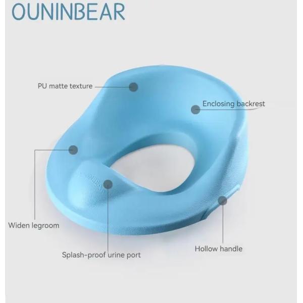 Eco Friendly Blue Pink White Print Kids Potty Toilet Trainer with Customized Packing and Logo