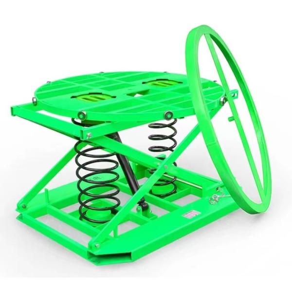 貨物リフトテーブル 手動で荷乗・荷卸するレバー・ローダー