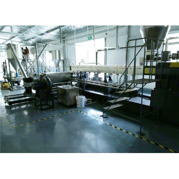 Two Stage Extrusion Line For PVC Compounding , PVC Granules Making Machine