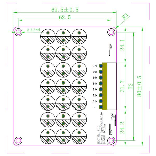 5S 6S 7S 5A Конденсатор Активный балансировщик 100A 200A Bms Батарейный эквалайзер 24V 36V